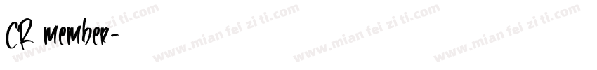 CR member字体转换